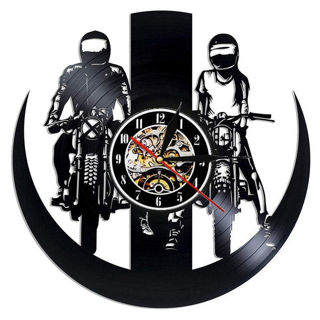 Unik väggklocka med motocross design
