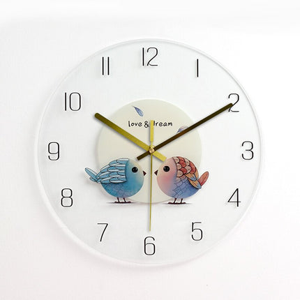 Konstnärlig Skandinavisk Väggklocka med Spegel