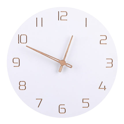 Minimalistisk Skandinavisk Väggklocka i Trä