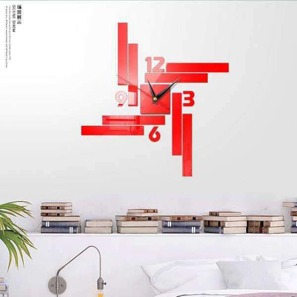 Modern DIY Väggklocka Rektangulär Design