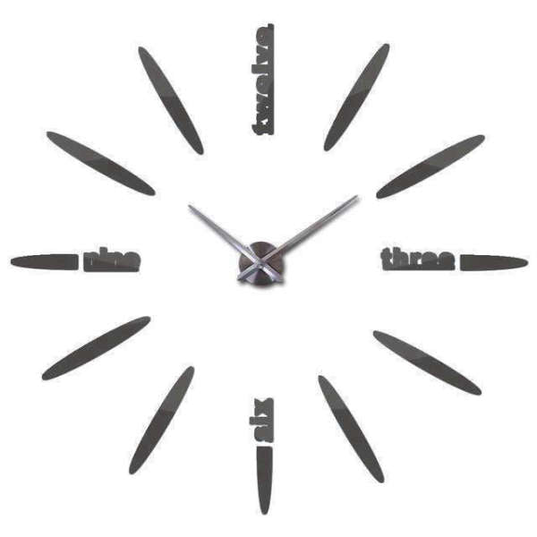 Ramlös självhäftande väggklocka modern design