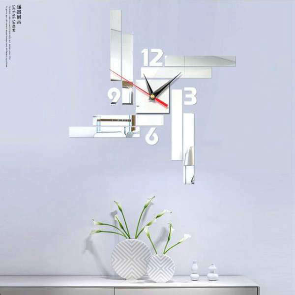 Modern DIY Väggklocka Rektangulär Design