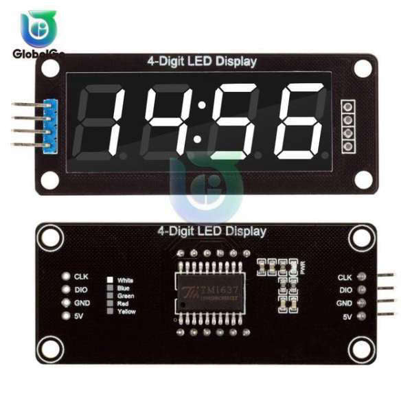 Digital LED-display modul med klocka