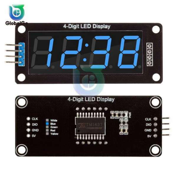 Digital LED-display modul med klocka