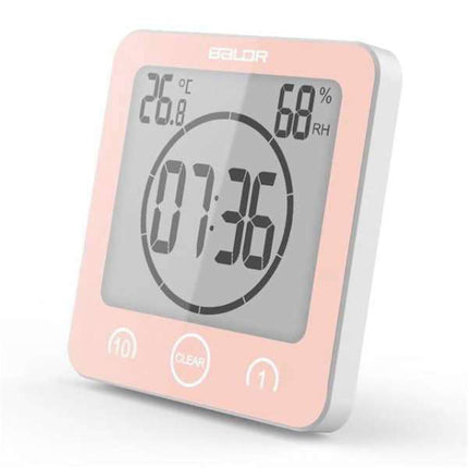 Vattentät digital badrumsklocka med timer