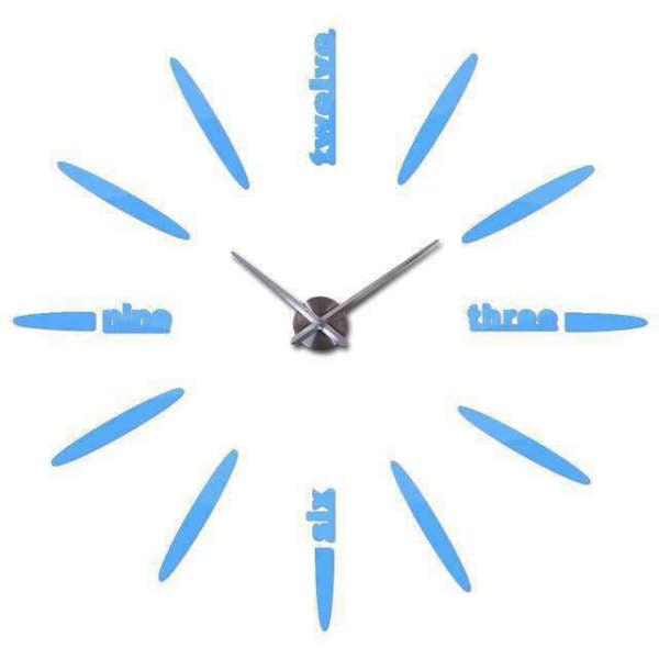 Ramlös självhäftande väggklocka modern design