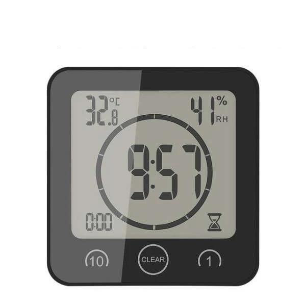 Digital badrumsklocka med sugpropp och timer