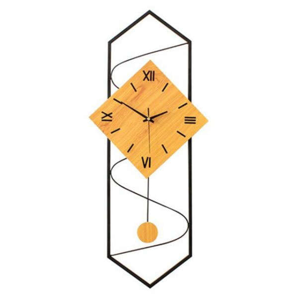 Modern pendelklocka i trä design