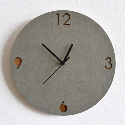 Minimalistisk industriell väggklocka i betong