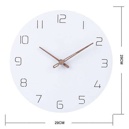 Minimalistisk Skandinavisk Väggklocka i Trä
