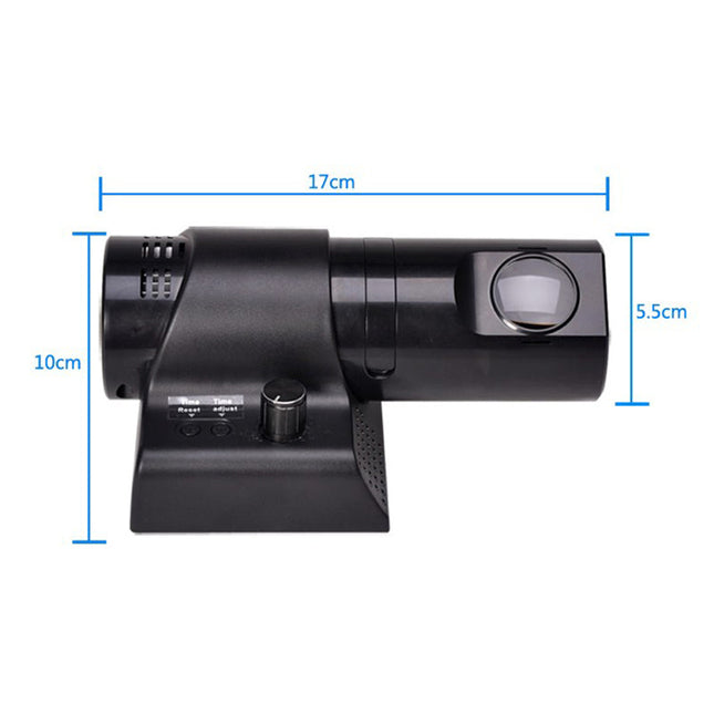 Projektorklocka med romerska siffror för vägg