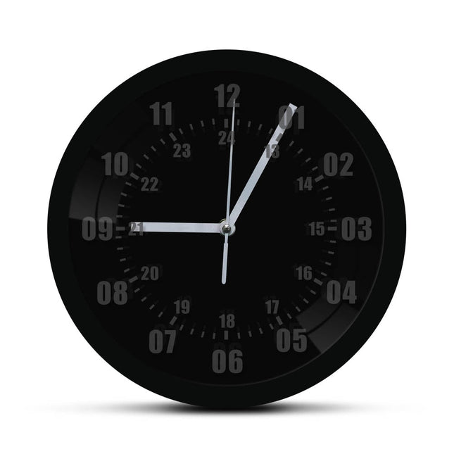 LED-väggklocka med 24-timmars militär tid