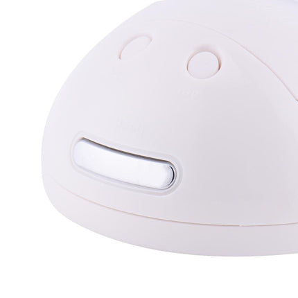 Liten rund digital bordsklocka med LED