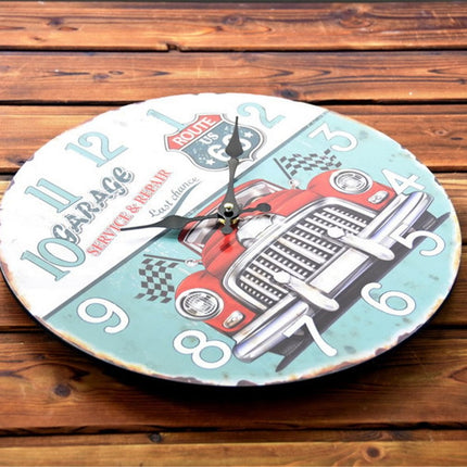 Väggklocka med Route 66 bildesign