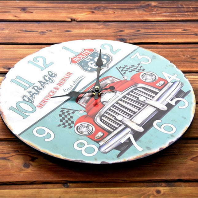 Väggklocka med Route 66 bildesign