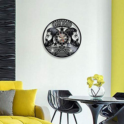 Väggklocka för frisörsalong av vinyl