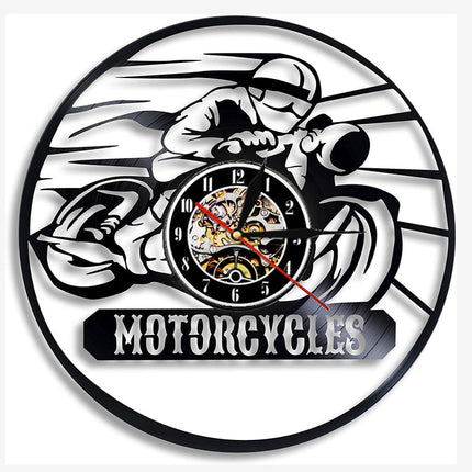 Unik väggklocka med motocross design