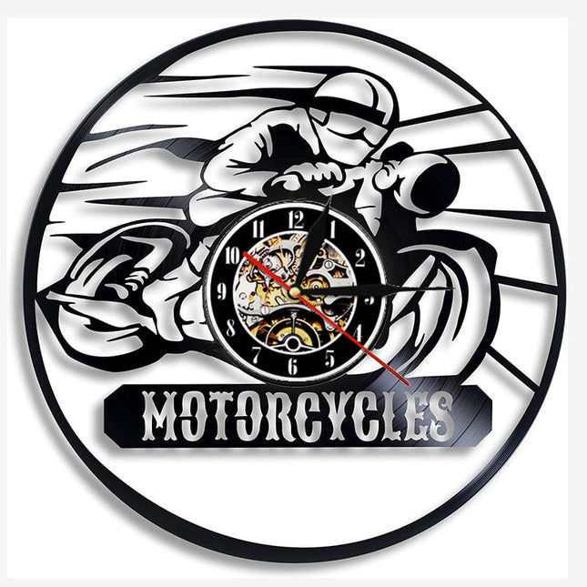 Unik väggklocka med motocross design