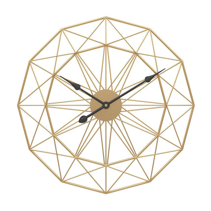 Stor Geometrisk Väggklocka i Metall