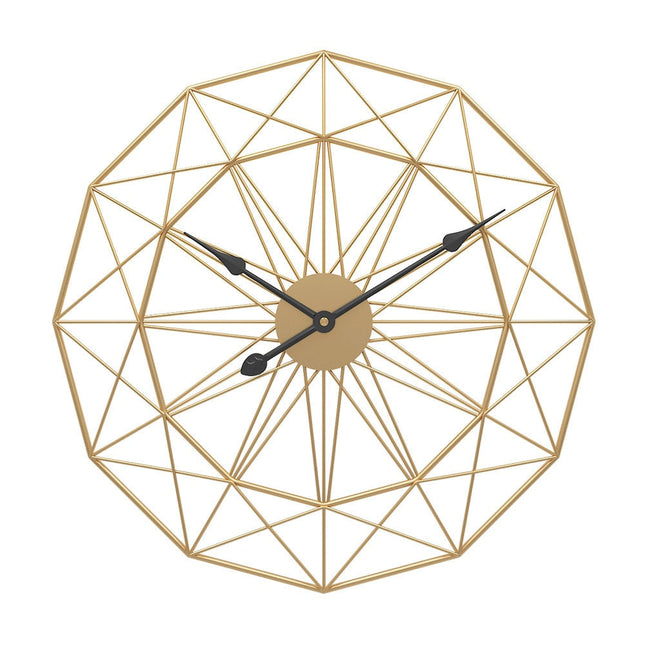 Stor Geometrisk Väggklocka i Metall