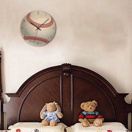 Väggklocka för barnrum med fotbollsmotiv