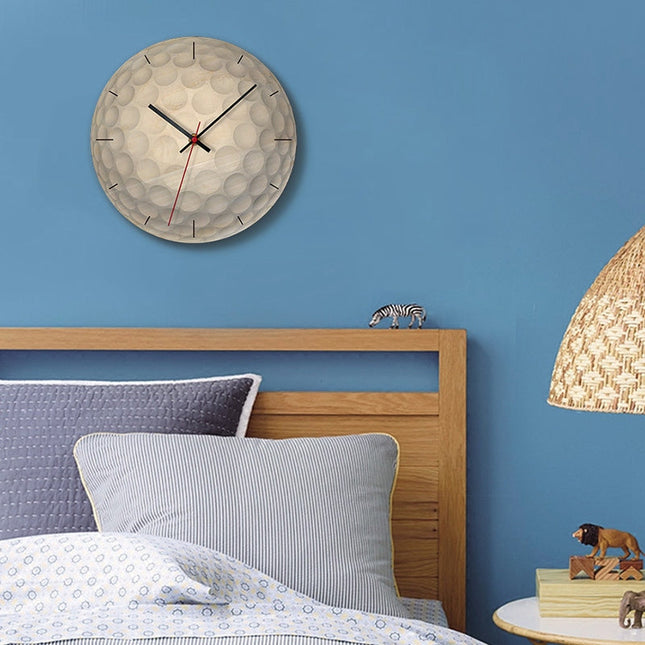 Väggklocka för barnrum med fotbollsmotiv