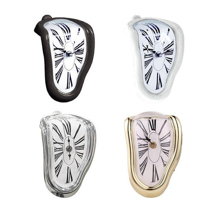 Smältande klocka design för hylla