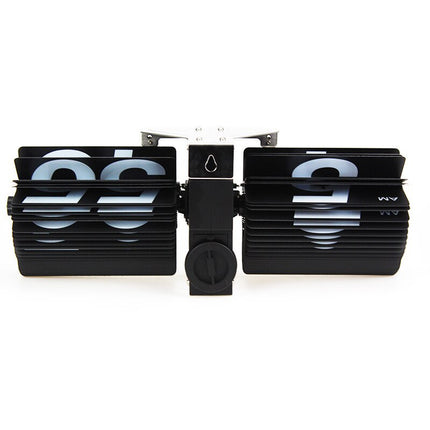 Stilren flip-klocka i metall design