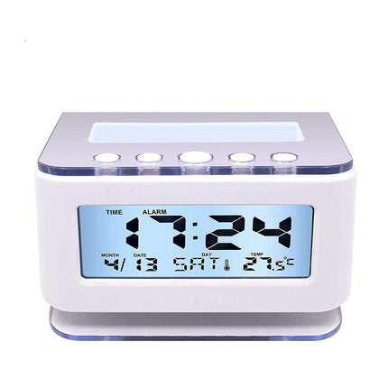 Digital väckarklocka med temperatur och datum