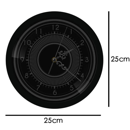Lysande väggklocka med modern LED-design