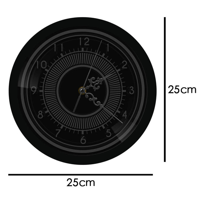 Lysande väggklocka med modern LED-design