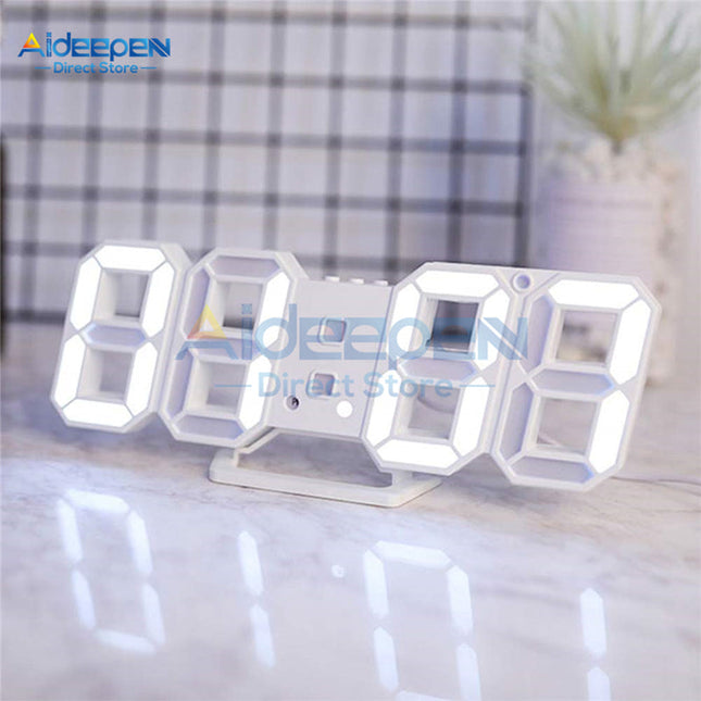 Stor 3D LED digital bordsklocka