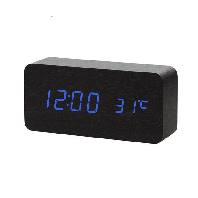 Digital LED-klocka med temperaturvisning