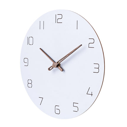 Minimalistisk Skandinavisk Väggklocka i Trä