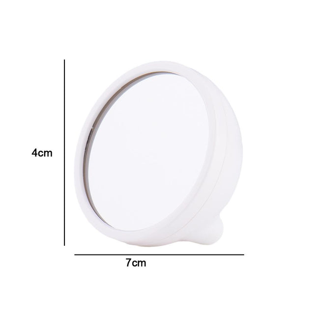 Liten rund digital bordsklocka med LED