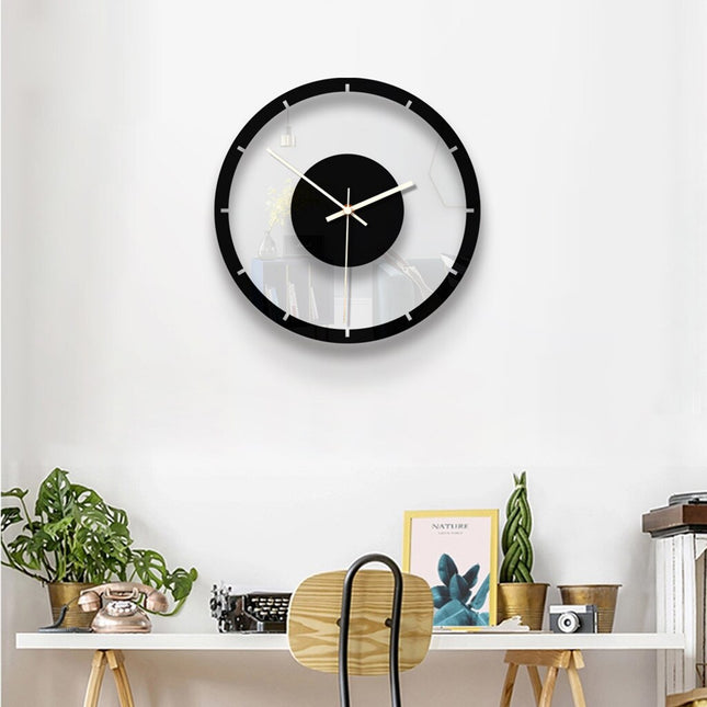 Modern minimalistisk väggklocka i akryl