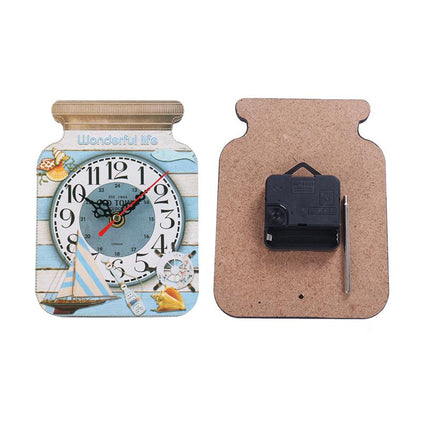 Väggklocka för kök i syltburksform