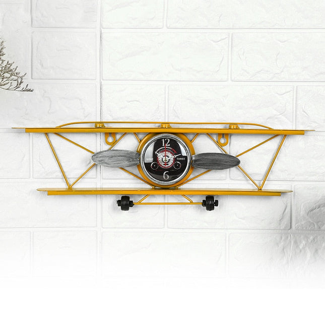 Industriell väggklocka formad som flygplan