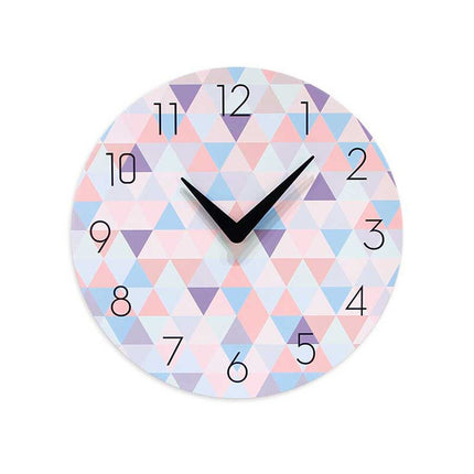 Design väggklocka för barnrum geometrisk