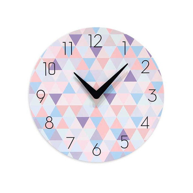Design väggklocka för barnrum geometrisk