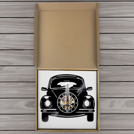 Vinylklocka med VW Bubbla motiv