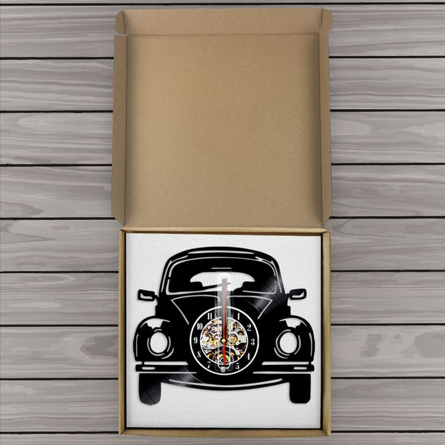 Vinylklocka med VW Bubbla motiv