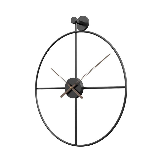 Stor Geometrisk Väggklocka i Metall
