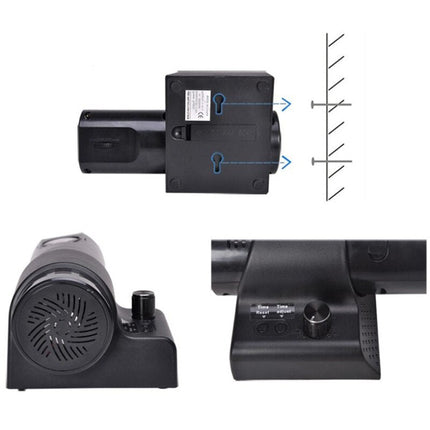 Projektorklocka med romerska siffror för vägg