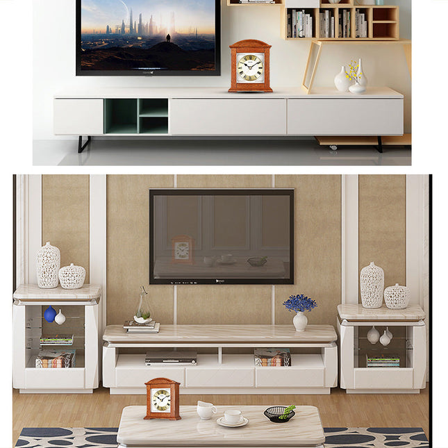 Klassisk bordsklocka med träram