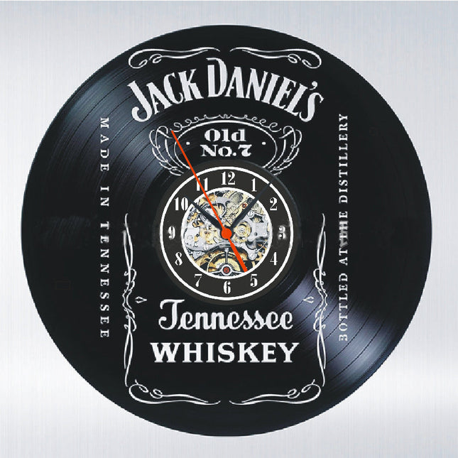 Jack Daniel’s väggklocka av vinyl