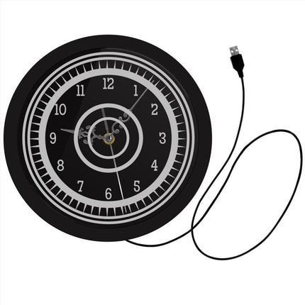 Snygg lysande väggklocka för sovrummet