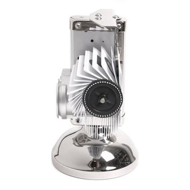 Svart och vit retro flip-klocka