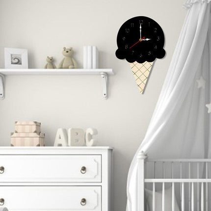 Rolig Väggklocka för Barnrum Glass