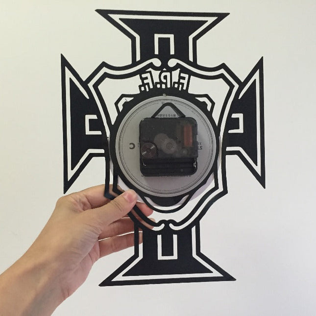 Portugal fotboll tema vinyl väggklocka